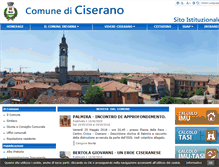 Tablet Screenshot of comune.ciserano.bg.it